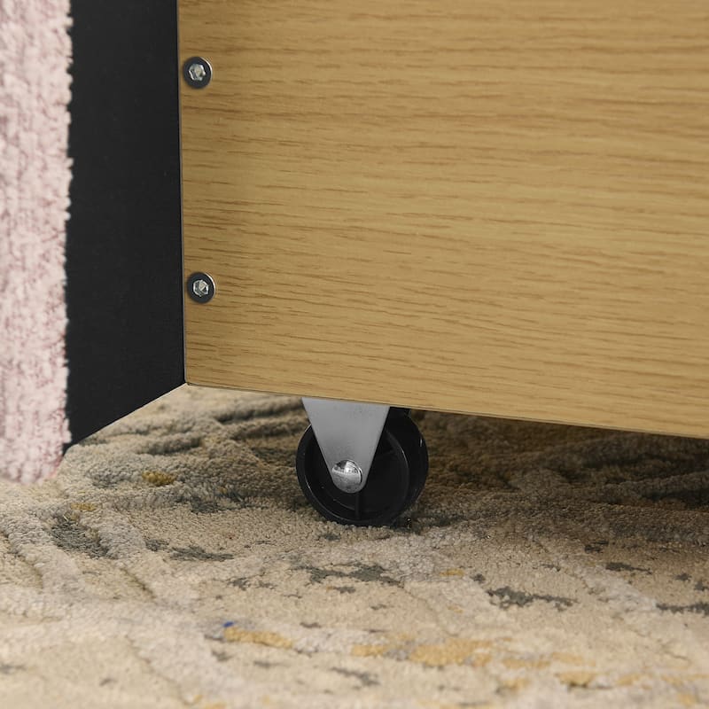 Queen Size Upholstered Bed Frame with Tall Headboard