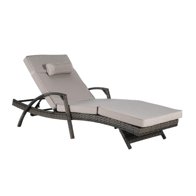 Premium Outdoor Reclining Lounge Set (2-Piece)‌– Wicker Sunbathing Chairs With Thick Cushions,150° Adjustable Backrest