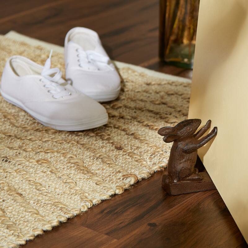 Bunny With Carrot Door Stopper