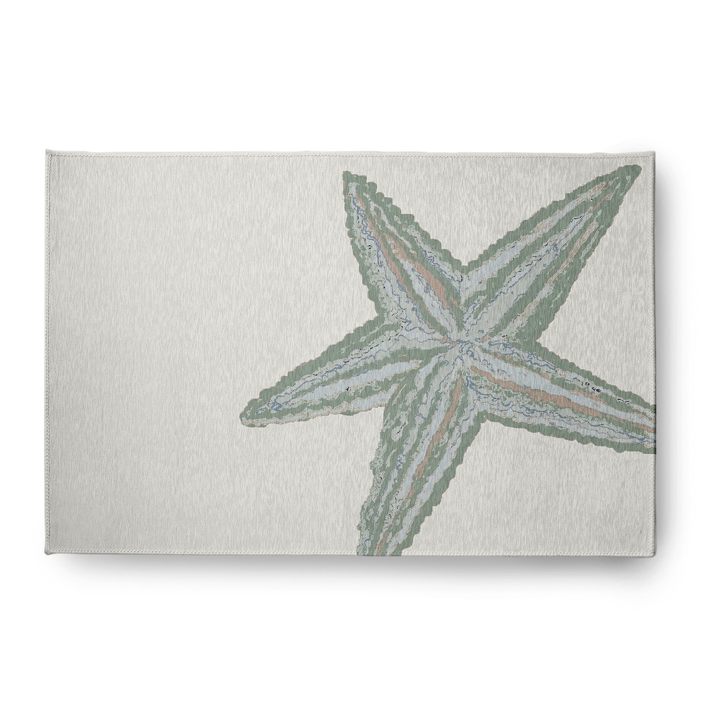 Large Starfish Nautical Indoor/Outdoor Rug