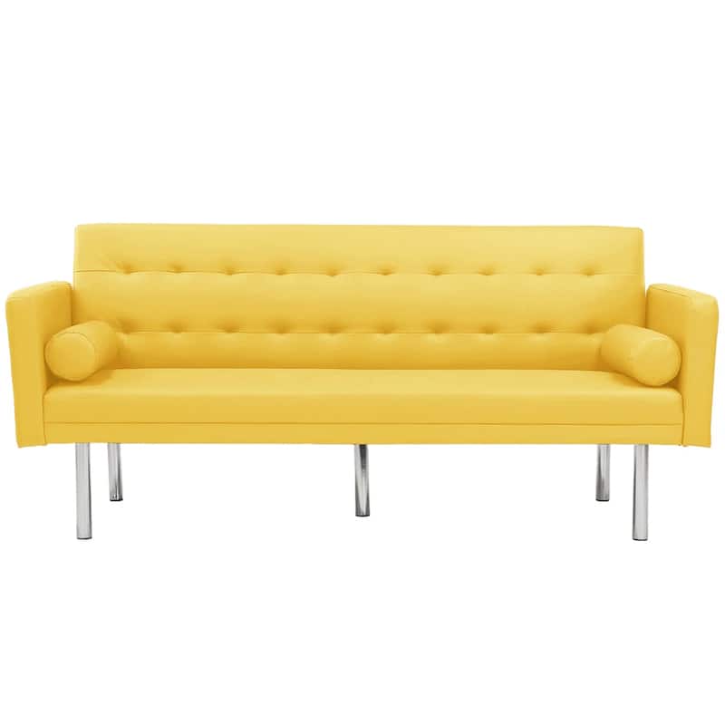 Aukfa Convertible Sleeper Sofa with Metal Legs - 68.5'' W