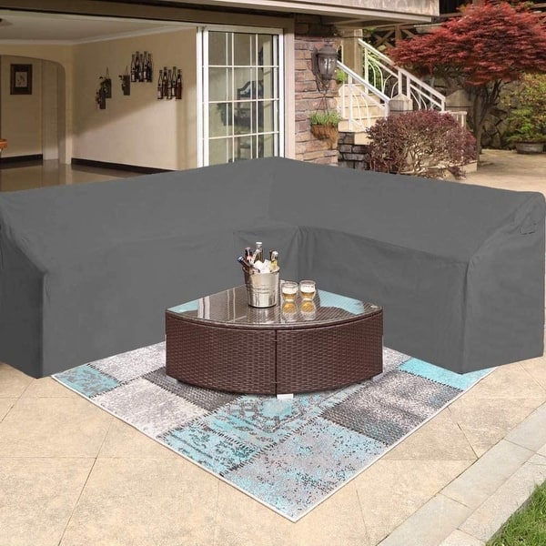 Aazon.co: VANSOFY Sectional Couch Covers 100% Waterproof L Shaped