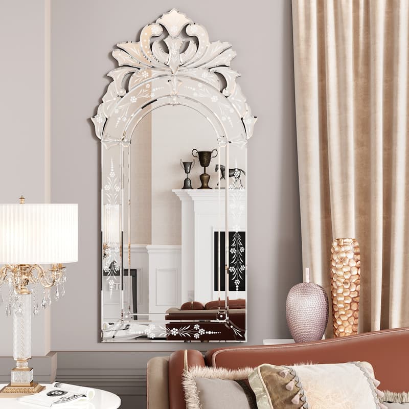 KOHROS Modern Engraved Wall Mirror