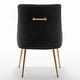 preview thumbnail 33 of 106, SEYNAR Modern Dining Chairs Set of 6, Velvet Accent Chair Tufted Back Armless Chair with Back Pull