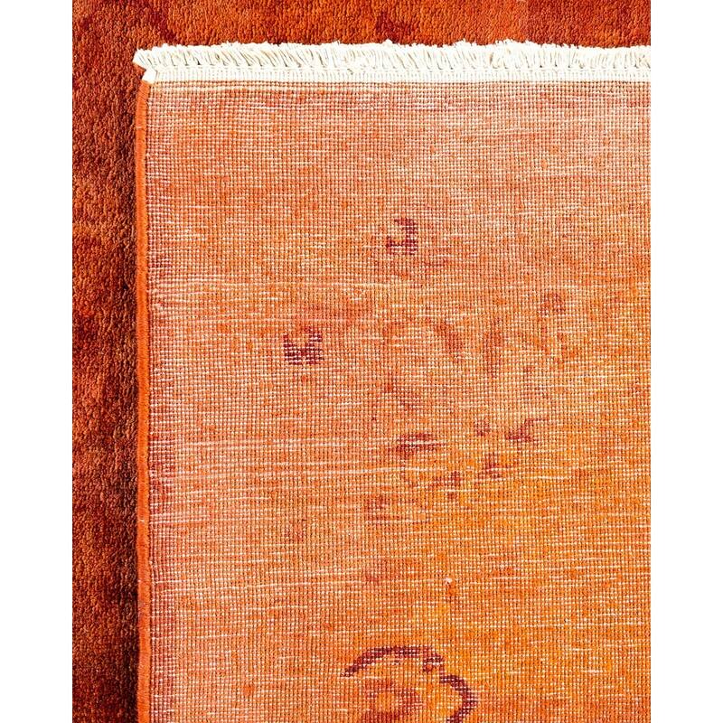 Vibrance, One-of-a-Kind Hand-Knotted Area Rug - Brown, 6' 1" x 9' 4" - 6' 1" x 9' 4"