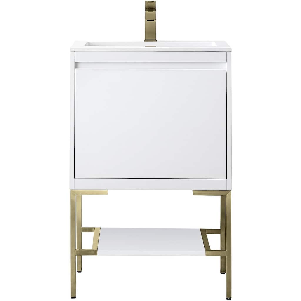 James Martin Vanities 805-V23.6-CB-GW Mantova 24" Single Basin Poplar
