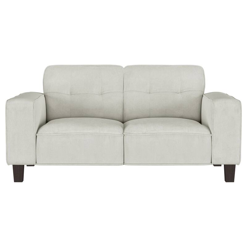 Deerhurst Upholstered Track Arm Tufted Loveseat