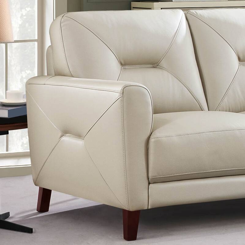 Hydeline Mavis Top Grain Leather Sofa and Loveseat Set