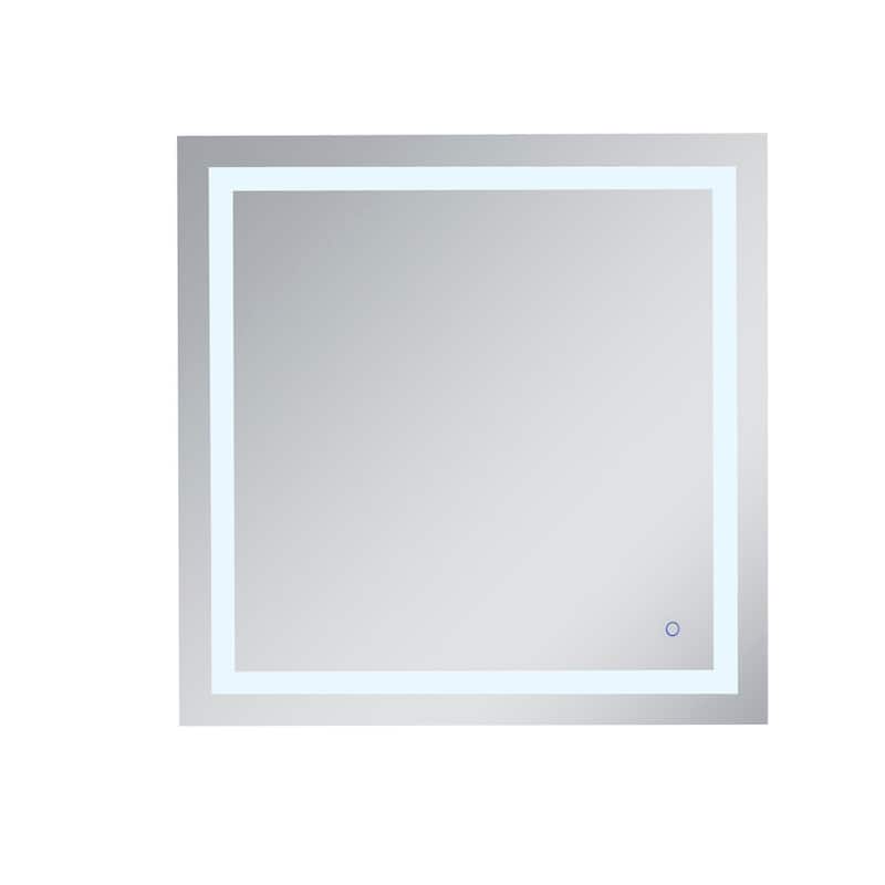 Avalon 36" x 36" Hardwired LED mirror - Silver - Silver