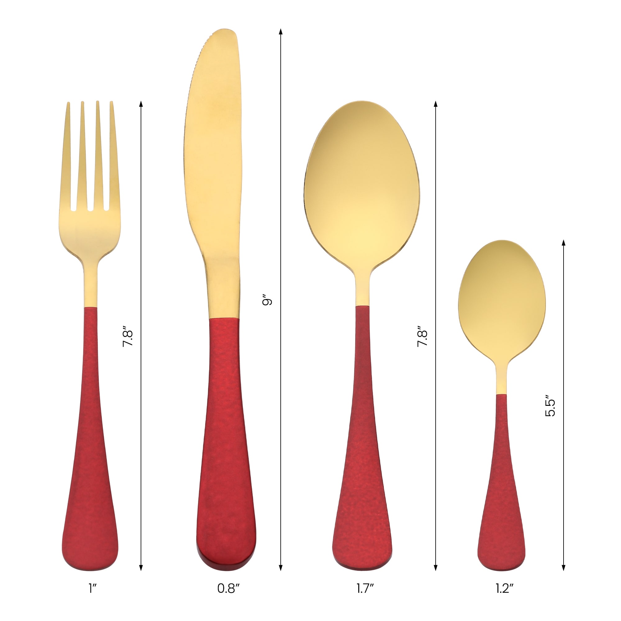 24 PCS Silverware Set, Stainless Steel Flatware Set with Supporting Shelf, Mirror Polished Cutlery Set, Serving Utensils Set