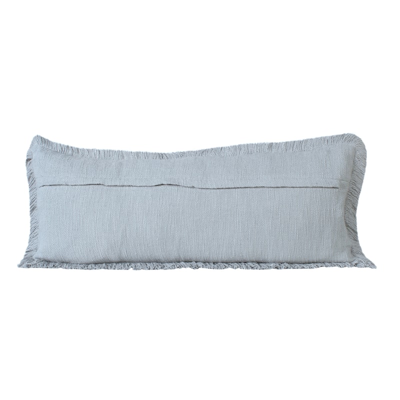 Hidalgo Solid Fringed Throw Pillow by Sevita