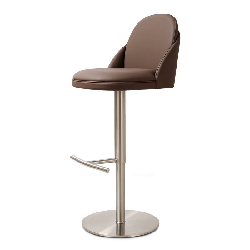 Finta 360 Degree Swivel Counter Stool - Mink Brown