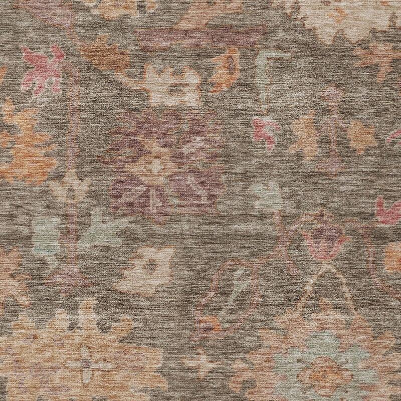 HomeRoots Floral Traditional Rectangle Outdoor Rug