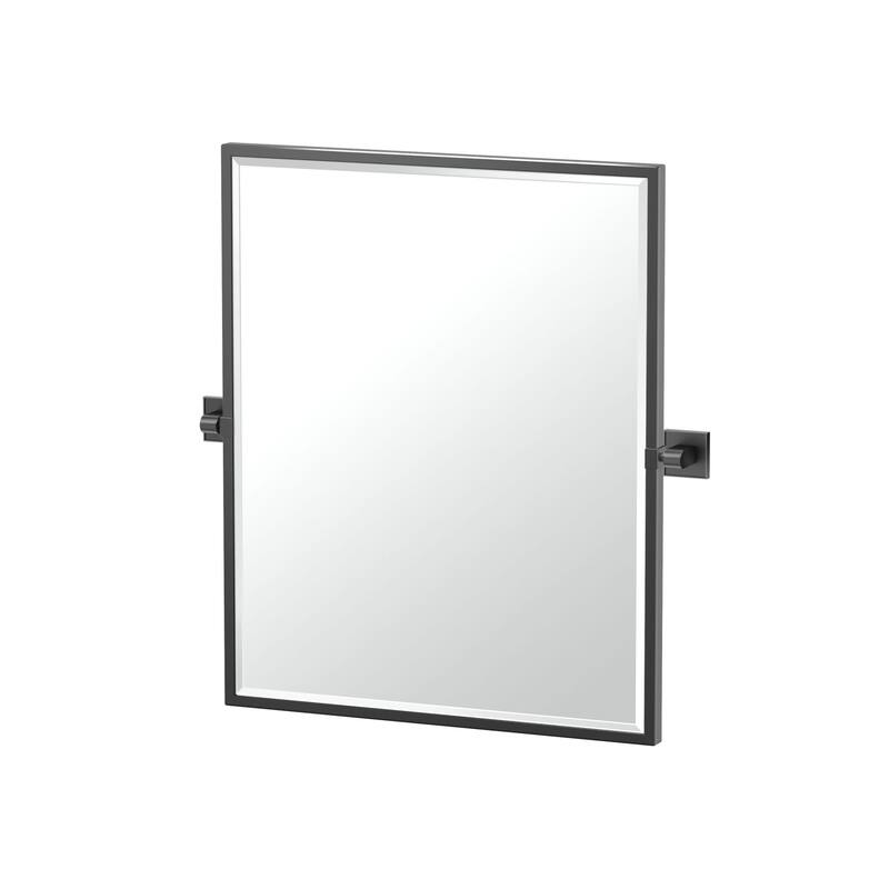 Gatco 5619FSM Mode 25" x 23-3/4" Contemporary Rectangular Framed - Matte Black