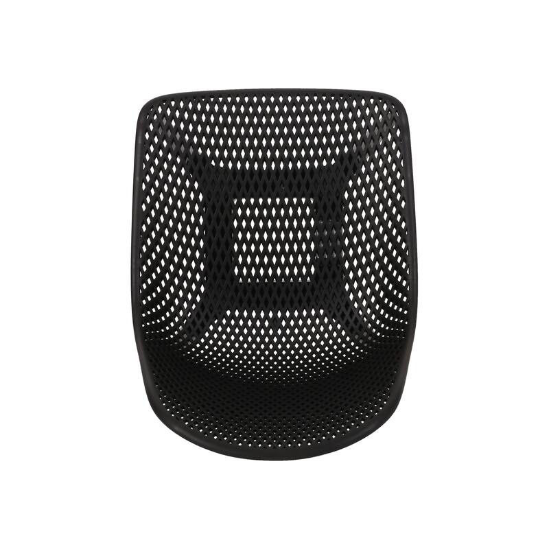 Posey Outdoor Diamond Perforated Modern Dining Chair (Set of 4) by Christopher Knight Home - 18.50" W x 22.50" L x 33.00" H