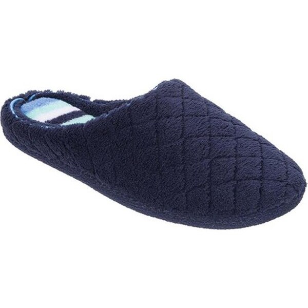 dearfoams quilted terry clog slippers