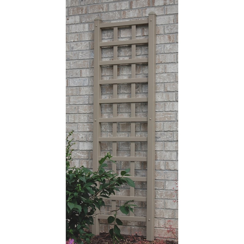 DuraTrel Providence 22" x 75" Mocha Vinyl Trellis