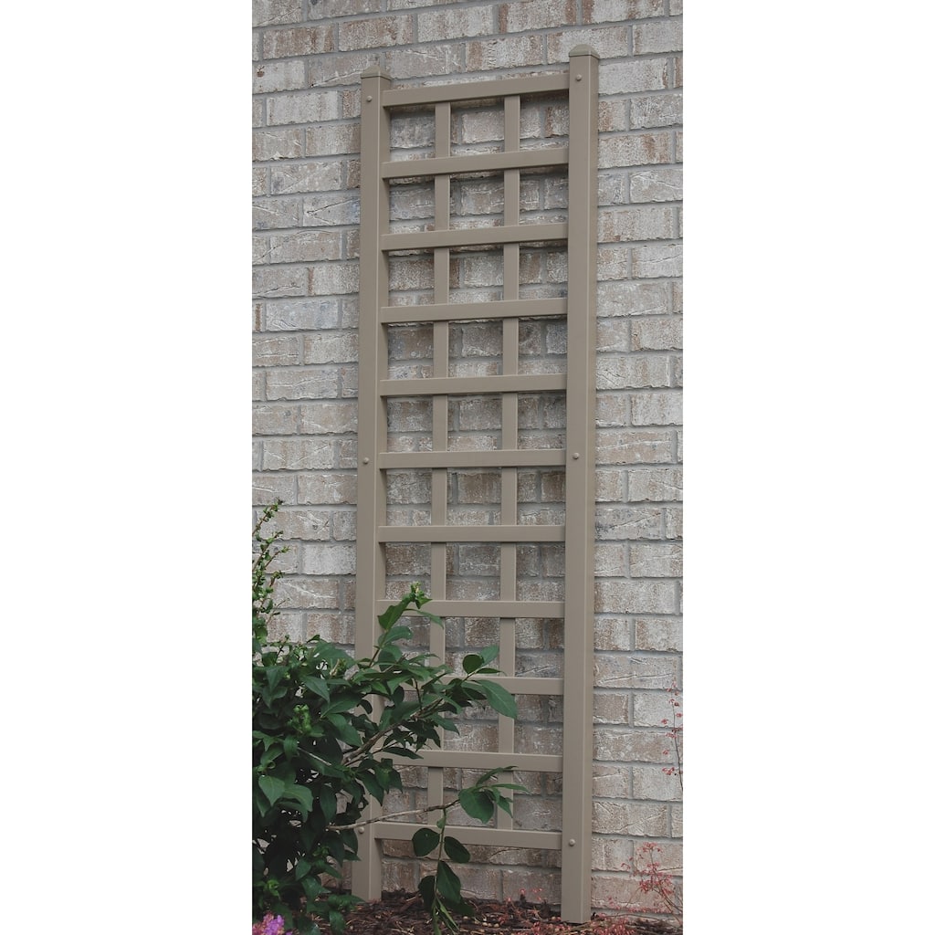 DuraTrel Providence 22" x 75" Mocha Vinyl Trellis