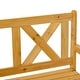 preview thumbnail 19 of 18, 29 Gallon Garden Storage Bench with Waterproof Frame, Large Entryway Deck Box w/ Unique X-Shape Back, Louvered Side Panels