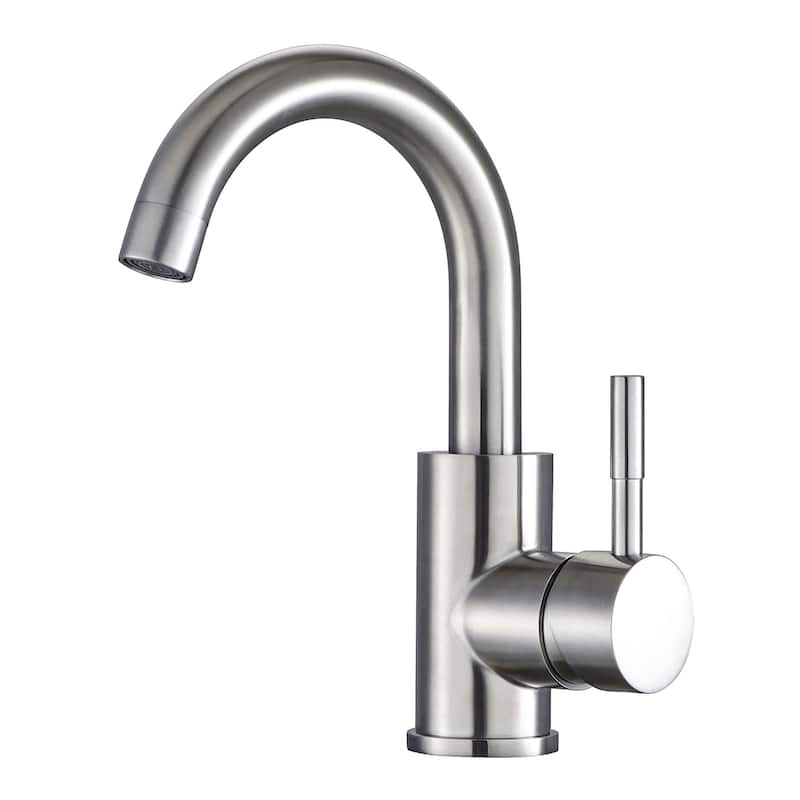 Brushed Nickel Centerset Bathroom Faucet