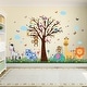 preview thumbnail 2 of 3, Walplus Happy Animal Zoo Grass Skirting Kid Wall Sticker Nursery Decor