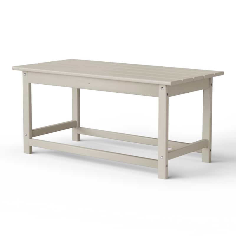 Laguna Hdpe All Weather Outdoor Patio Rectangular Coffee Table