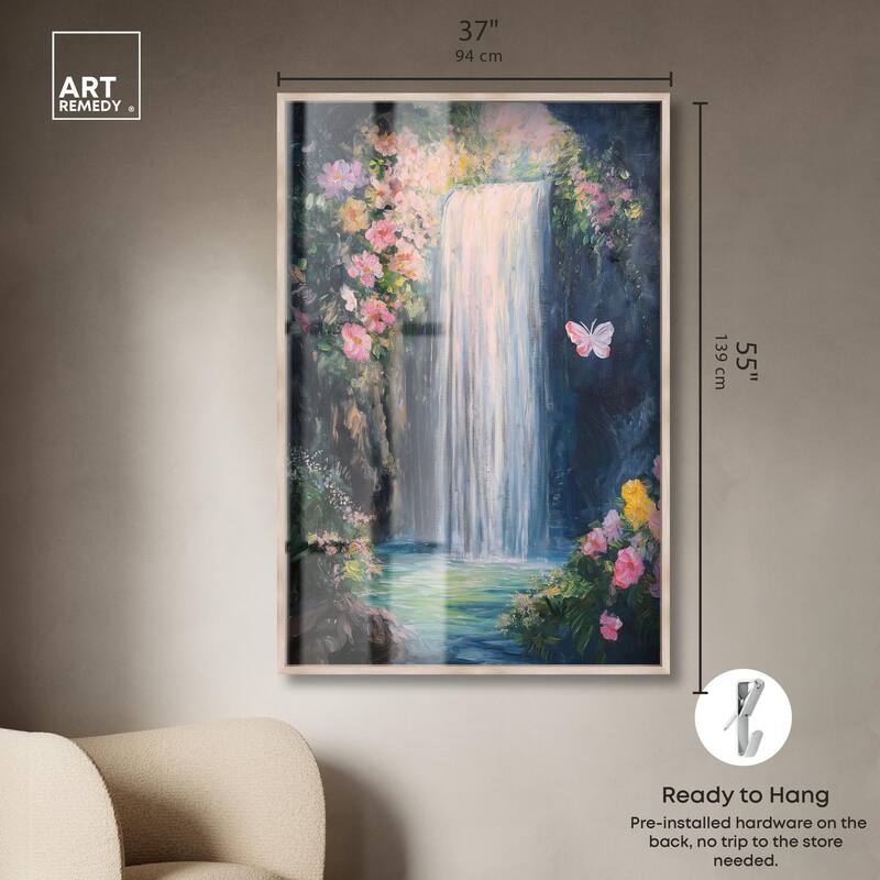 Hidden Falls I Shadowbox by Art Remedy