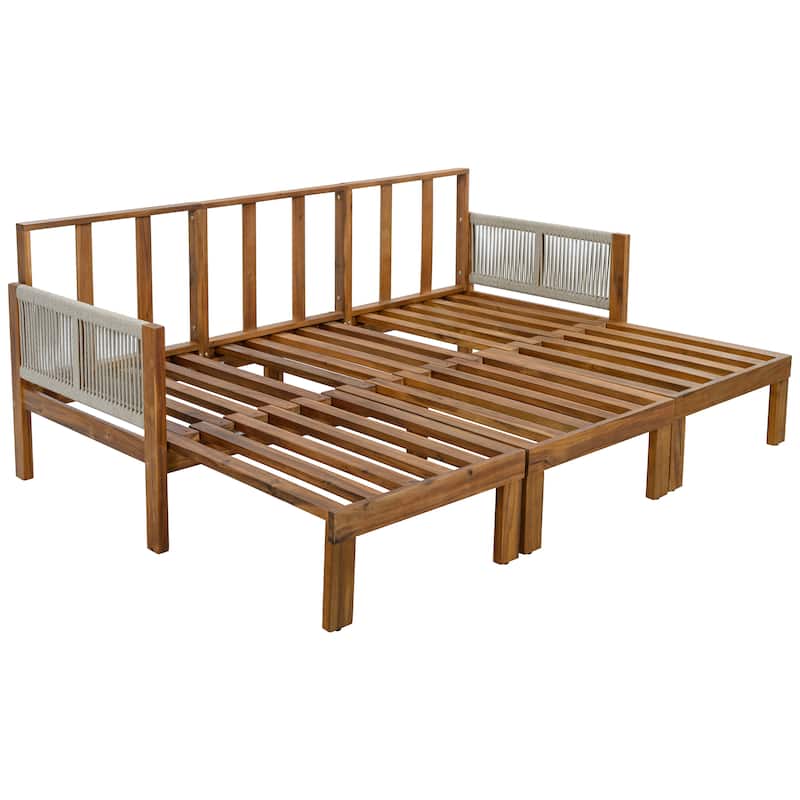 3-in-1 Outdoor Daybed & Patio Sofa with Pull-Out Sleeper by Leisure Zone