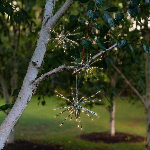 Hanging starburst solar lights on sale