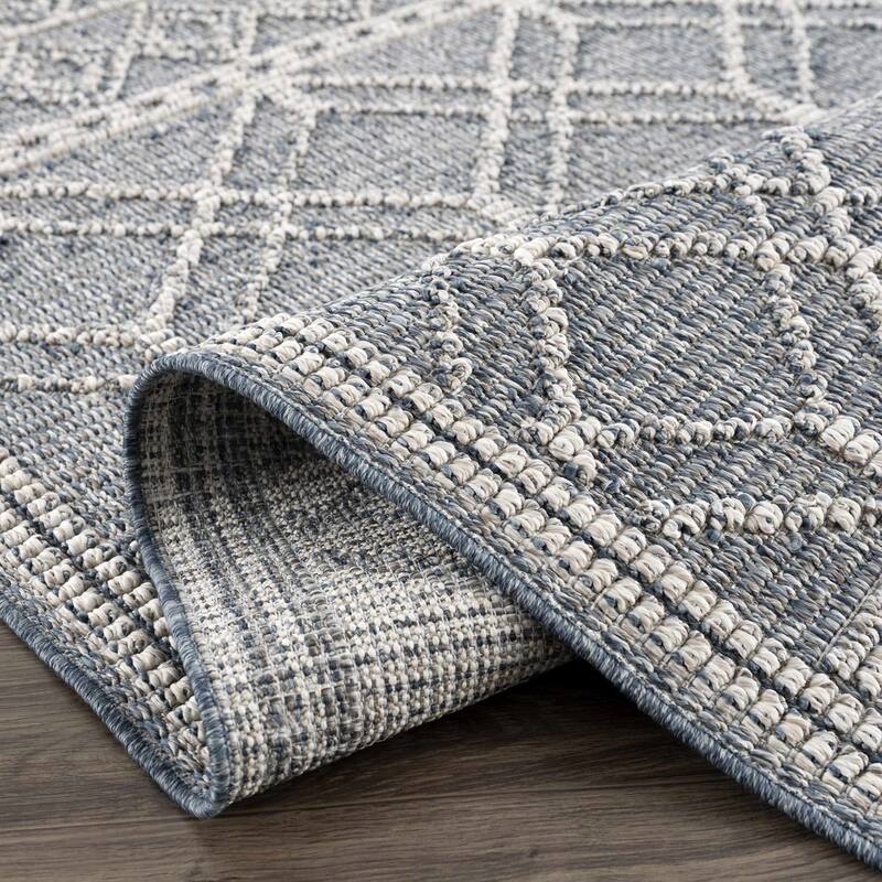 Hauteloom Butch Living Room, Bedroom Patio Outdoor Area Rug - Farmhouse - Taupe,Beige - 2' x 3'