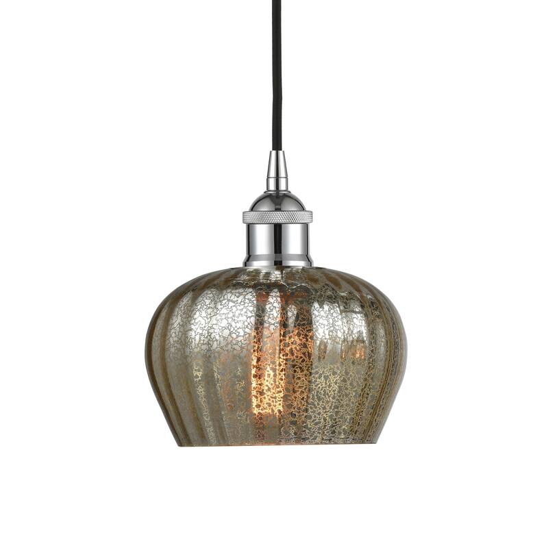 Innovations Lighting 616-1P-8-7 Fenton Pendant Fenton 7" Wide Mini - Polished Chrome / Mercury