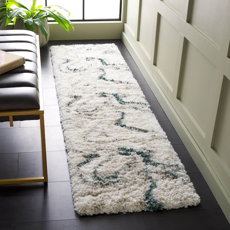 SAFAVIEH Fontana Shag Gisela Modern Abstract 2-inch Thick Rug