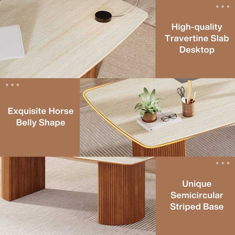 78.74" Extra Long Computer Desk, Double Long Desk for 2 Person