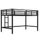 preview thumbnail 4 of 9, Kids Twin Size Metal Loft Bed with Ladder and Guardrails