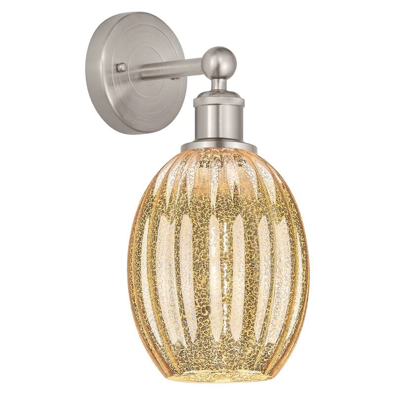 Innovations Lighting 616-1W-13-7 Preston Sconce Preston 13" Tall Wall - Brushed Satin Nickel / Mercury