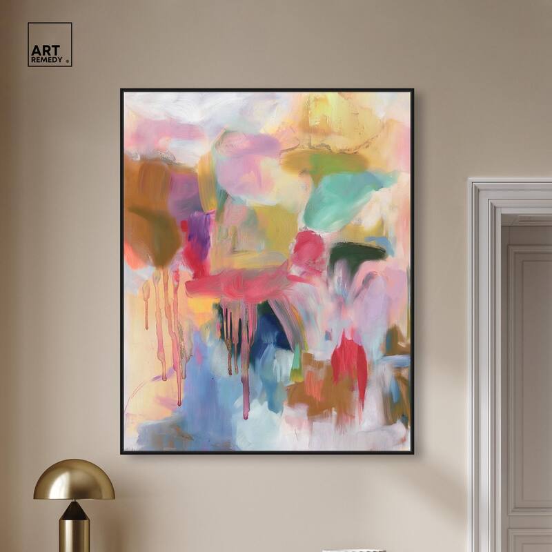 Art with Bold Colors Canvas by Art Remedy
