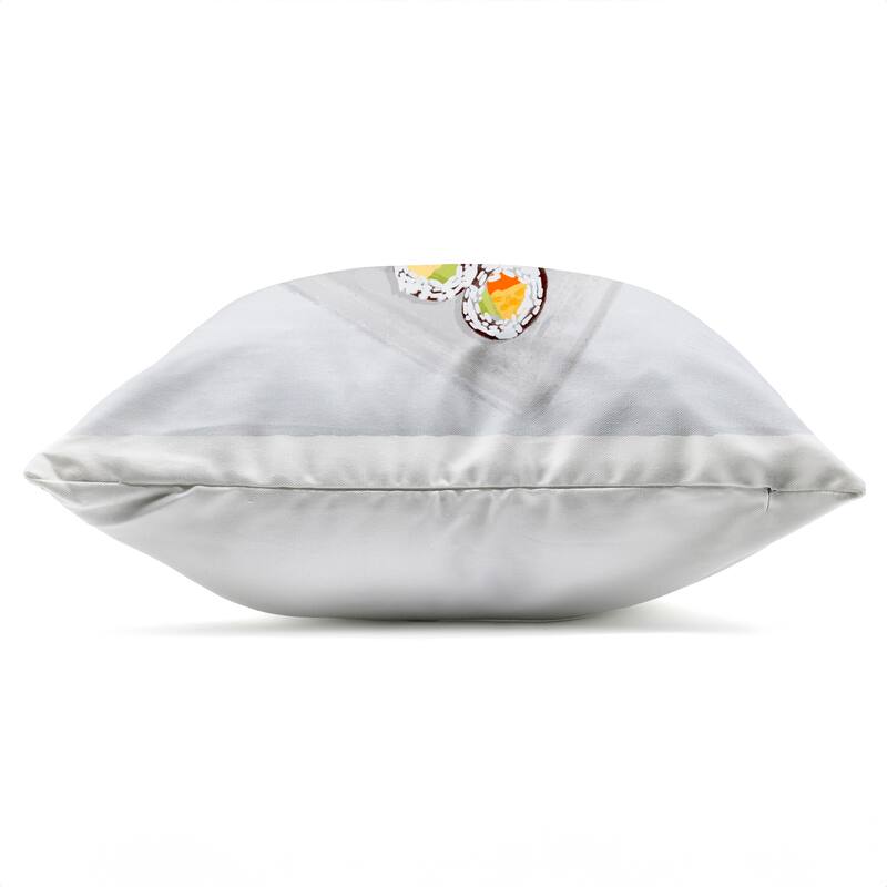 Stupell Delicious Sushi Plate Printed Outdoor Throw Pillow Design by Juliet Rose Philips