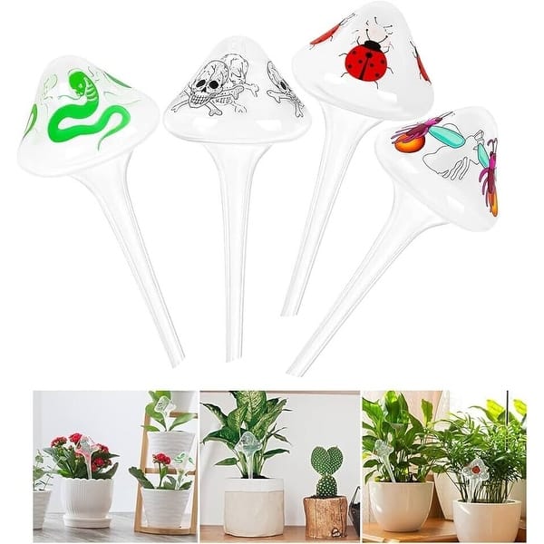 Glass Plant Watering Globes Clear Automatic Balls - Bed Bath & Beyond -  42138502