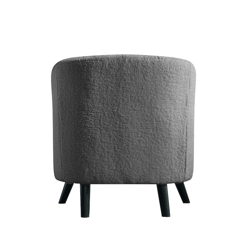 Corvus Schaefer Velvet Curved Back Barrel Accent Chair