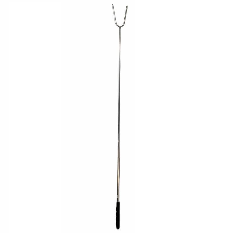 Telescoping Barbecue Fork, Camp Fire Roasting Stick, Extends from 10" to 33" Long, Great for BBQ Hot Dogs, Smores