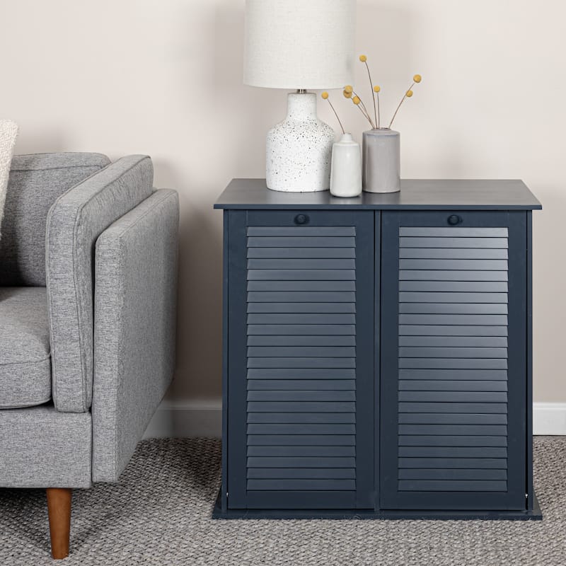 Household Essentials Tilt-out Cabinet Laundry Sorter with Shutter Front