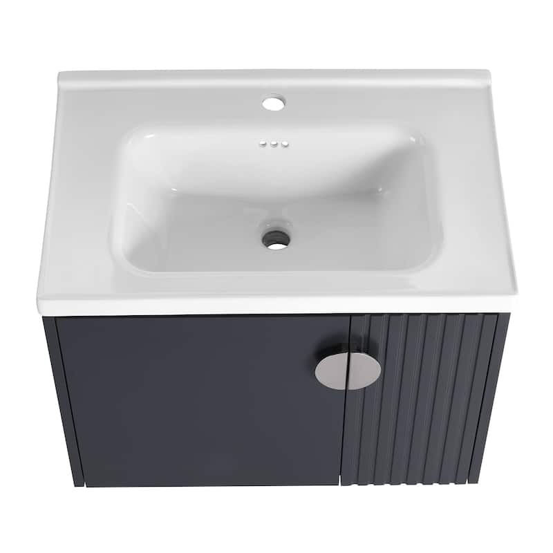Topcraft Wall Mounted Bathroom Vanity with Sink