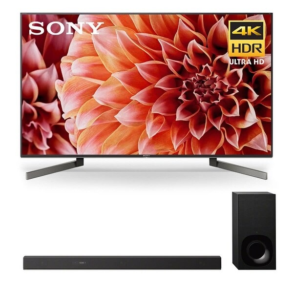 Sony XBR-75X900F 75" BRAVIA 4K Ultra HD HDR Smart TV and HT-Z9F 3.1-Channel Dolby Atmos Sound Bar with Subwoofer - Black