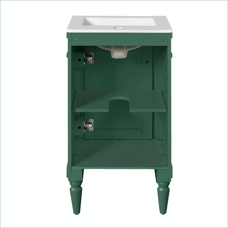 18-Inch Modern Bathroom Vanity with Sink