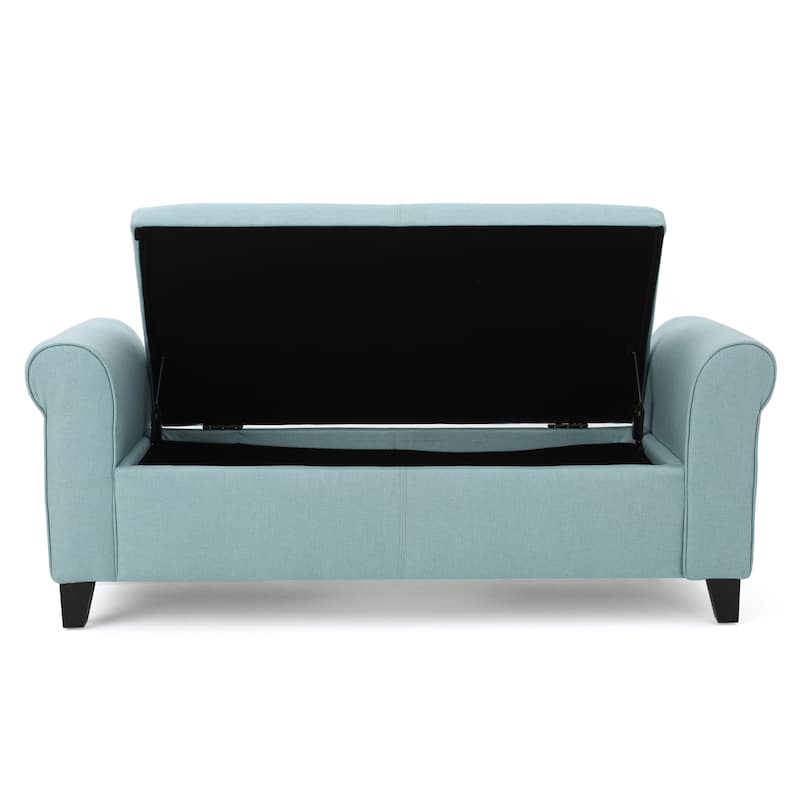 Hayes Armed Storage Bench