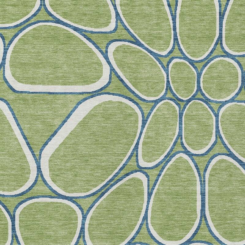 HomeRoots Abstract Transitional Rectangle Outdoor Rug