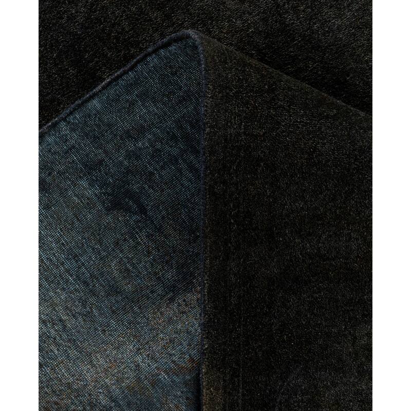 Overdyed One-of-a-Kind Hand-Knotted Area Rug - Black - 4' 9" x 7' 2"