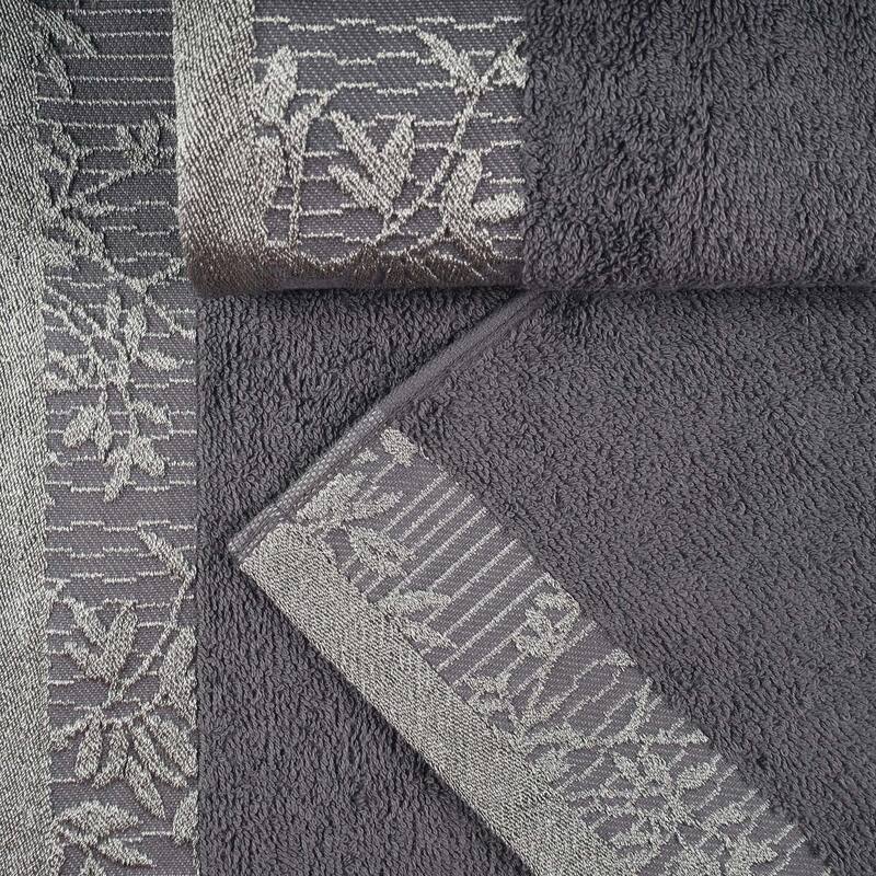 Superior Wisteria Cotton Floral Jacquard 8 Piece Bathroom Towel Set