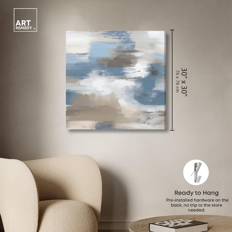 Sand and Snow Canvas by Art Remedy, Gallery Wrapped