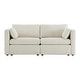 preview thumbnail 160 of 179, Mia Oversized Modular Sectional Fabric Sofa Linen-2 Pieces